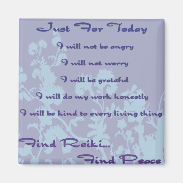 Reiki Principles Magnet (Framsidan)