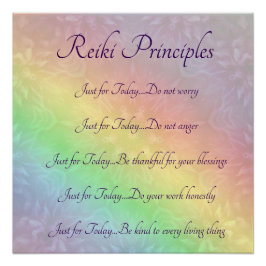 Reiki Principles Perfect Poster