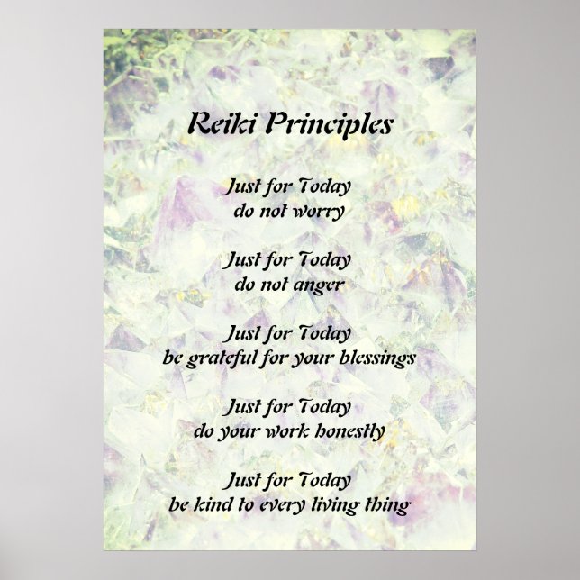 Reiki Principles Poster (Framsidan)