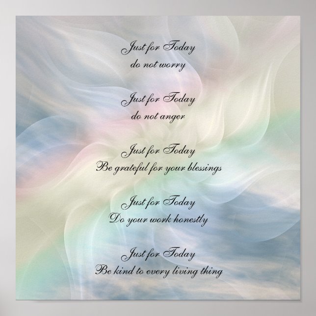 Reiki Principles Poster (Framsidan)