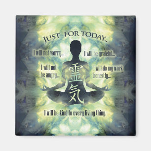 Reiki Principles - Reiki Preepts Magnet