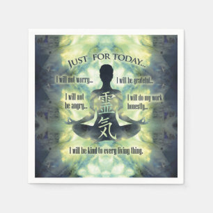 Reiki Principles - Reiki Preepts Pappersservett