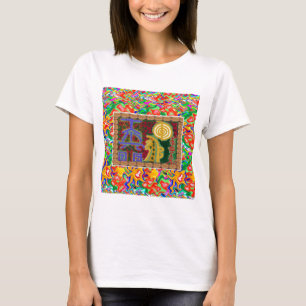 Reiki som läker dekorativ konst för symboler t shirt