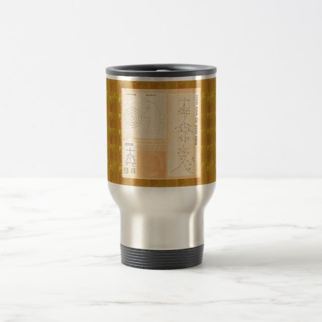 REIKI som läker guld: Guld för Resemugg (Center)