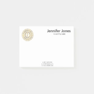 Reiki som läker symboler i guld- mandala post-it block