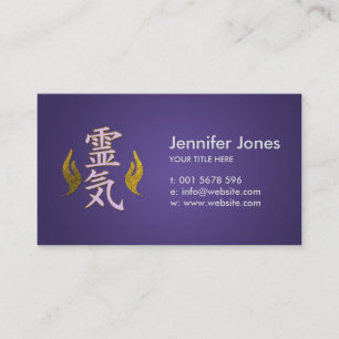 Reiki som läker symboler visitkort