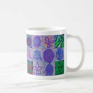 Reiki som läker tecken 12 Havenly blått Kaffemugg
