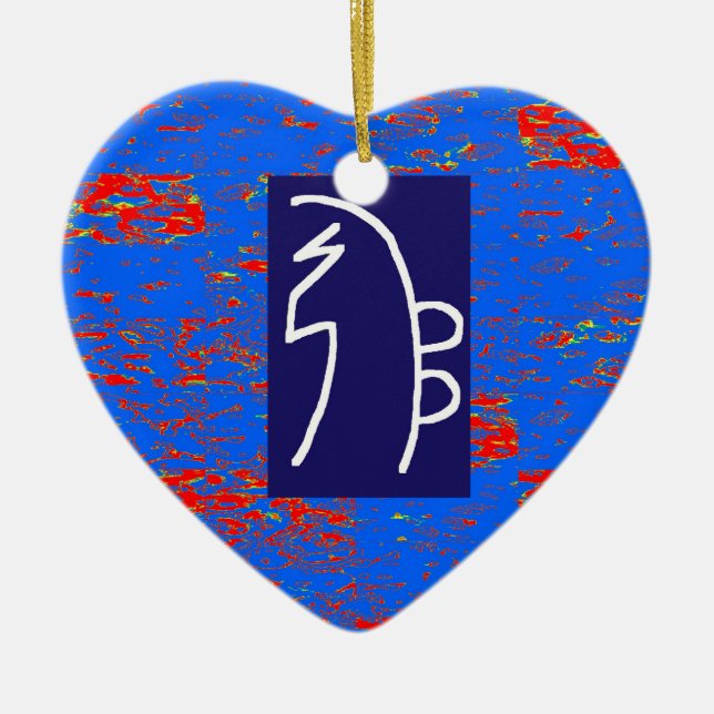 REIKI som läker vård- Wellbeing för symbolMALL Julgransprydnad Keramik (Framsidan)