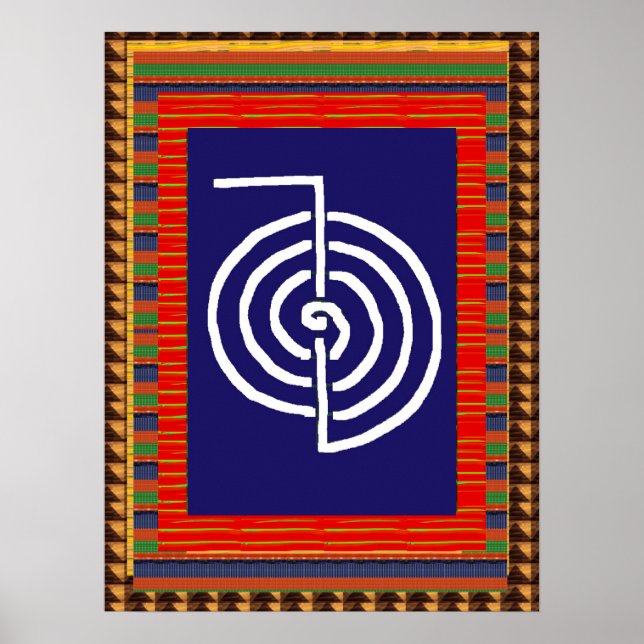 REIKI Symbol Healing ART Yoga : cadeau pour tous Poster (Framsidan)