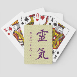 Reiki-symbol i Lila Casinokort