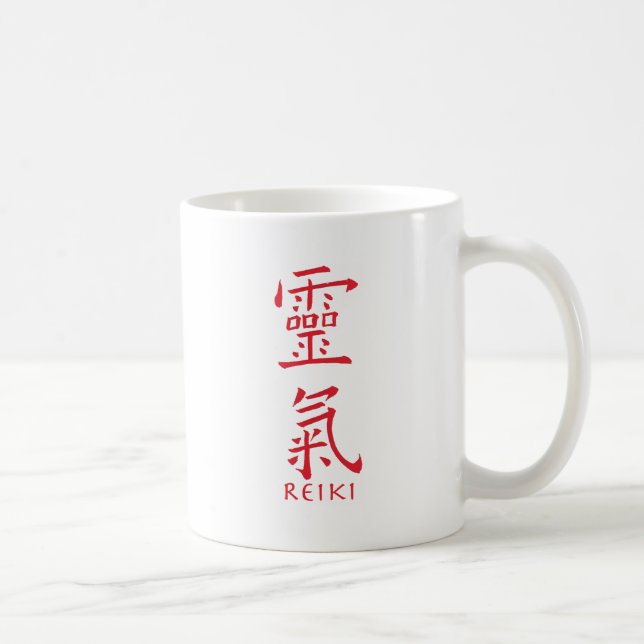 Reiki Symbol i Red Bläck Kaffemugg (Höger)
