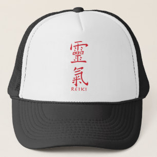 Reiki Symbol i Red Bläck Truckerkeps