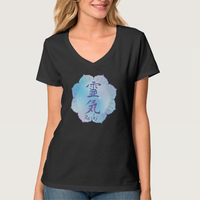 Reiki Symbol Meditation T Shirt (Framsida)