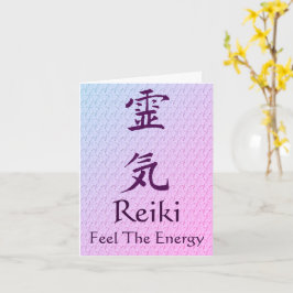 Reiki-symbolen känner av det energitomma antecknin kort