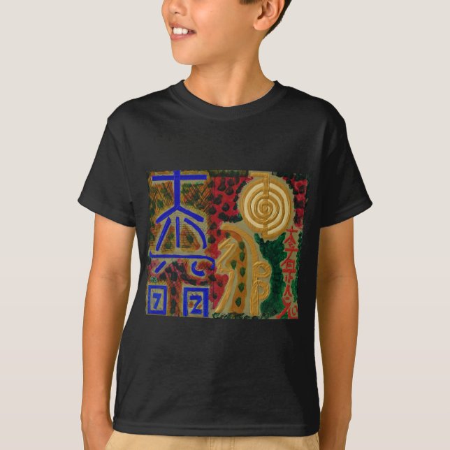 REIKI-symboler för primär lagning Tee Shirt (Framsida)