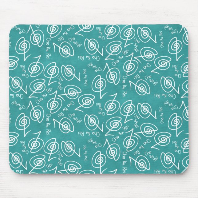 Reiki Symbols Mönster - Reiki Healing Mouse Pad Musmatta (Framsidan)
