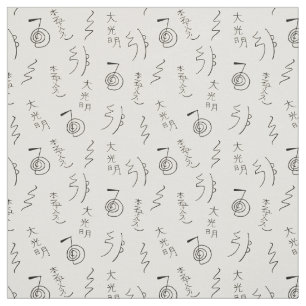 Reiki Symbols Mönster - Reiki Healing Tyg