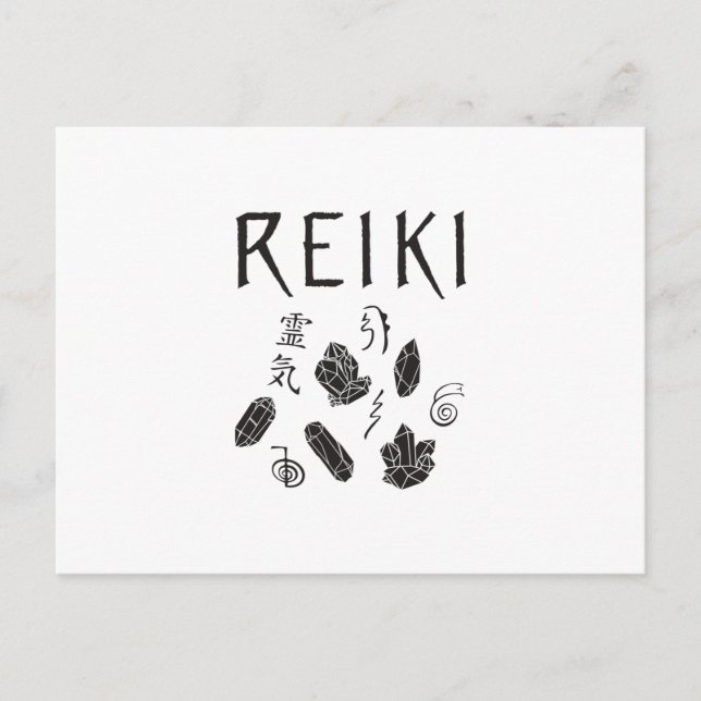 Reiki Symbols | Ökad medvetenhet om ekodesign Vykort (Framsida)
