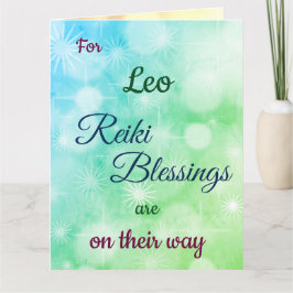 Reiki themed Hämta bra hälsning Kort