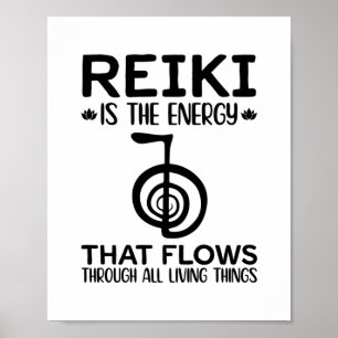 Reiki Therapist citattecken   Reiki Master Healing Poster