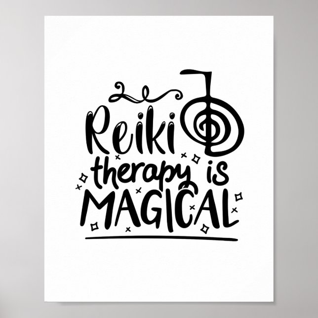 Reiki Therapy | Reiki Master Andlig Reiki Gifts Poster (Framsidan)