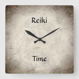 Reiki tid fyrkantig klocka