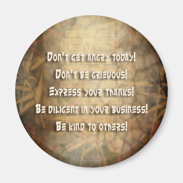 REIKI Usui Principles Magnet (Framsidan)