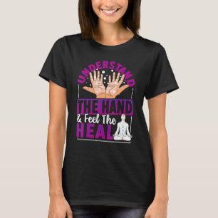 Reiki-utövare för en energiläkare t shirt