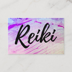 *~* Reiki-utövare Reikimästare Energiläkare Visitkort