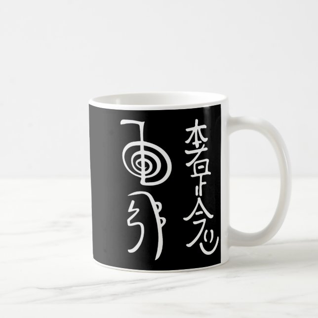Reiki Wer Symbols Shirt Reiki Energy Sritual Heale Kaffemugg (Höger)