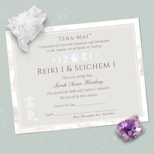 Reiki Yoga Certificate of Complete Award (Skapare uppladdad)