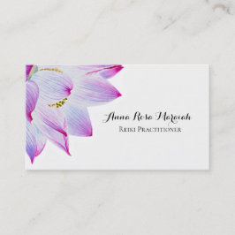 *~* Reiki Yoga Energy Healer Light Filling Lotus Visitkort