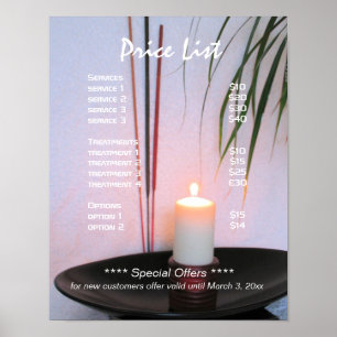 Reiki yoga holistisk hälsoprislista poster