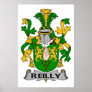 Reilly familjvapensköld poster