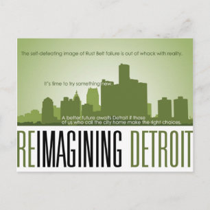 Reimagining Detroit vykort
