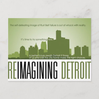 Reimagining Detroit vykort