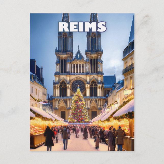 Reims Christmas Elegance Vykort (Framsida)