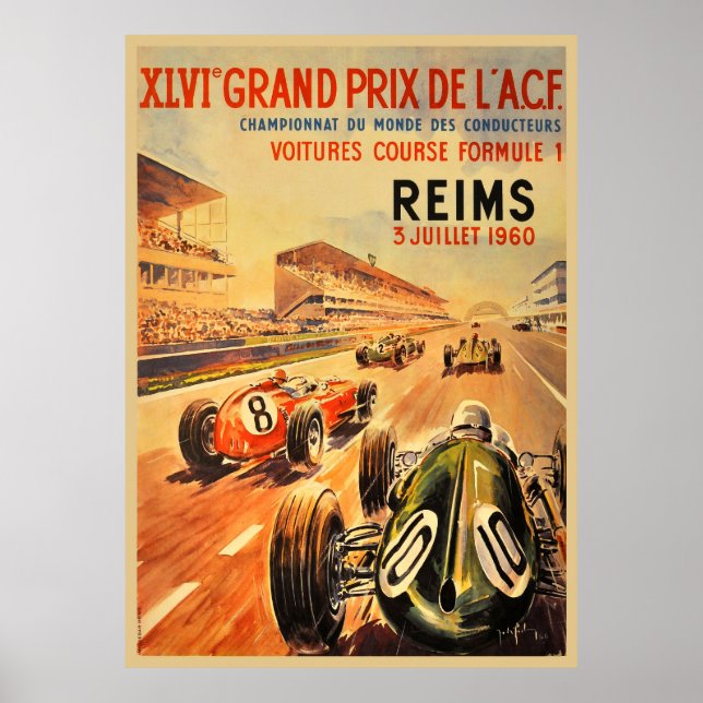 Reims Grand Prix de l'ACF Poster (Framsidan)