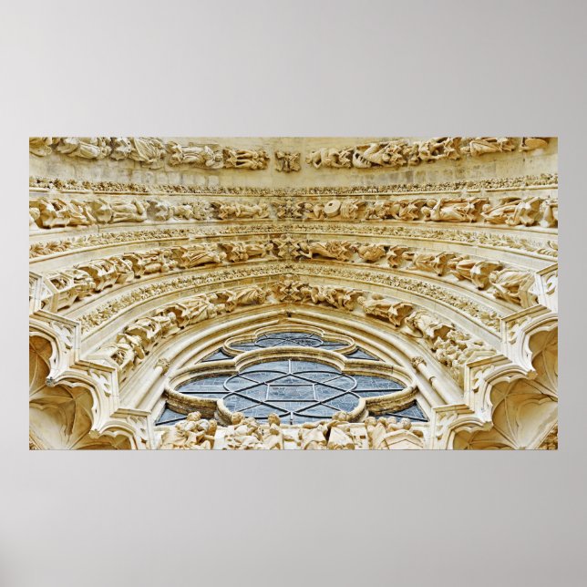 Reims katedral, Frankrike Poster (Framsidan)