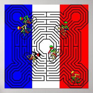 Reims Labyrint - Tour de Frankrike Poster
