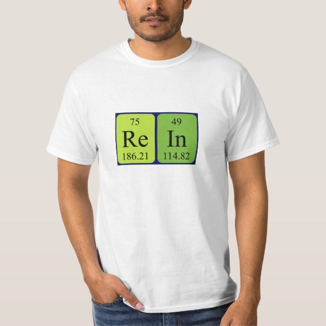 Rein Periindisk skjorta bord namn Tee Shirt (Framsida)