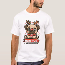 Rein pug in helgdag cheer t shirt