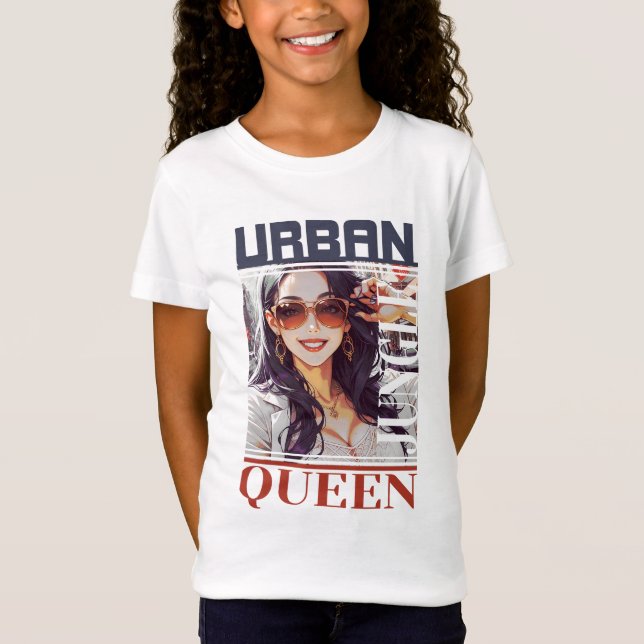Reina de la Ciudad - Para niñas T Shirt (Framsida)