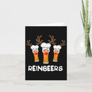 Reinbeers Funny Reindeer Beer jul Drinking X Kort