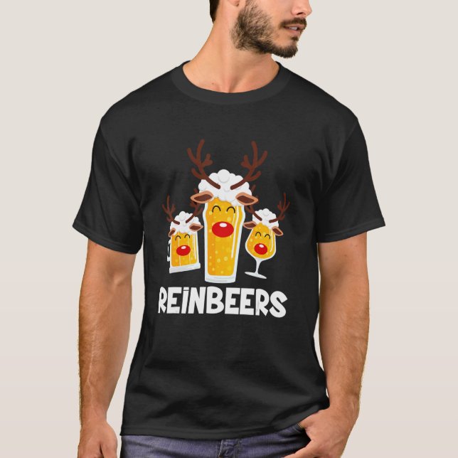 Reinbeers Julafton Pajama Reindeer Beer jul Dri T Shirt (Framsida)