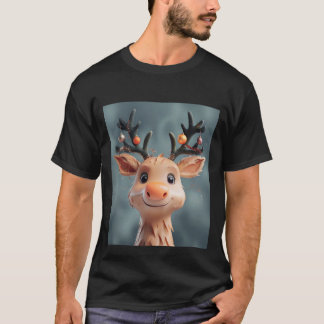 Reindeberns julfläkt med Jingle klockor T Shirt