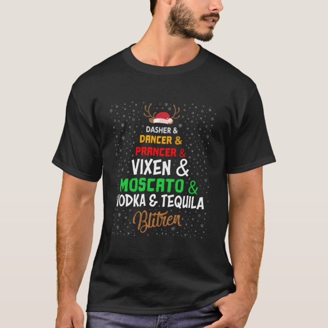 Reindeer Alcohol Namn Py T Shirt (Framsida)