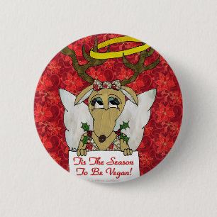 Reindeer Angel är säsongen för Vegan Knapp