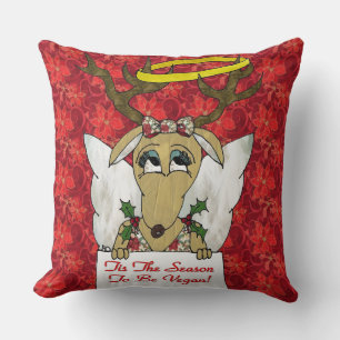 Reindeer Angel är säsongen för Vegan Kudde