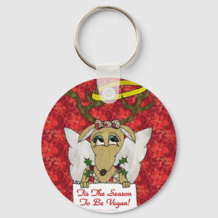 Reindeer Angel är säsongen för Vegan Nyckelring